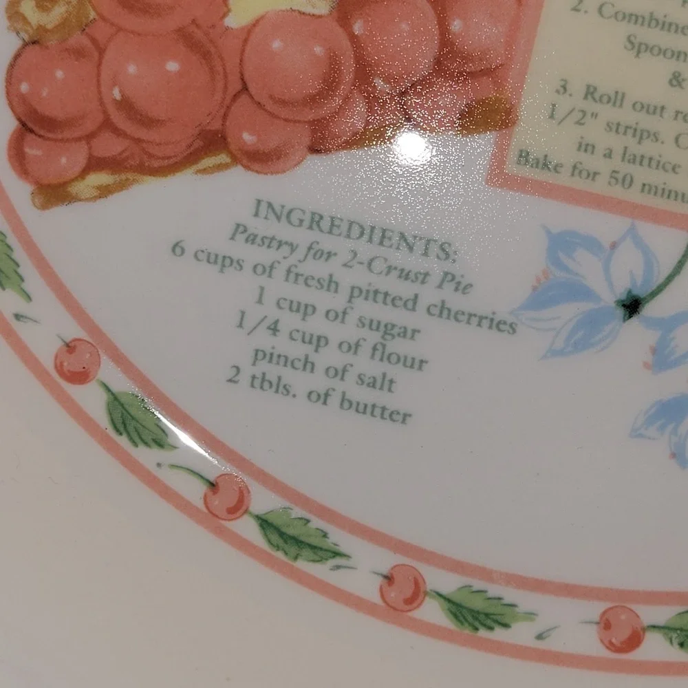 Himark Korea Golden Pie Collection Pie Plate Dish Cherry‎ Recipe